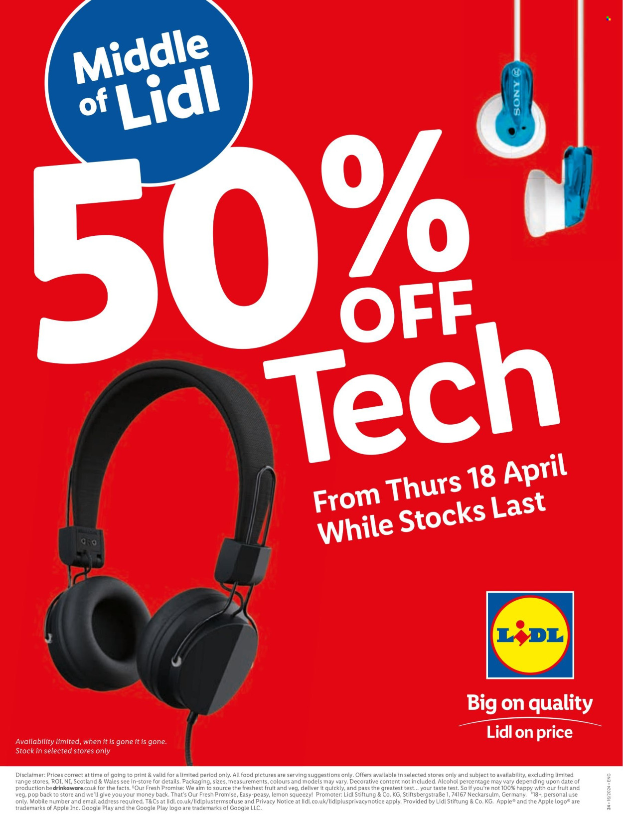 Lidl offer  - 18.4.2024 - 24.4.2024. Page 32.