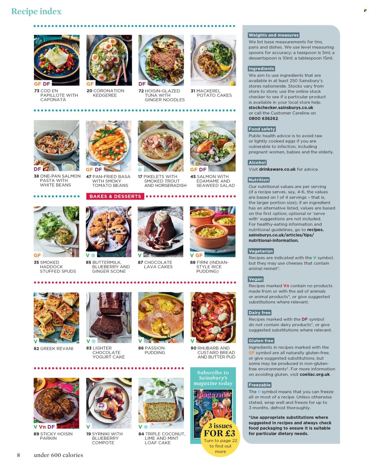 Sainsbury's offer . Page 8.