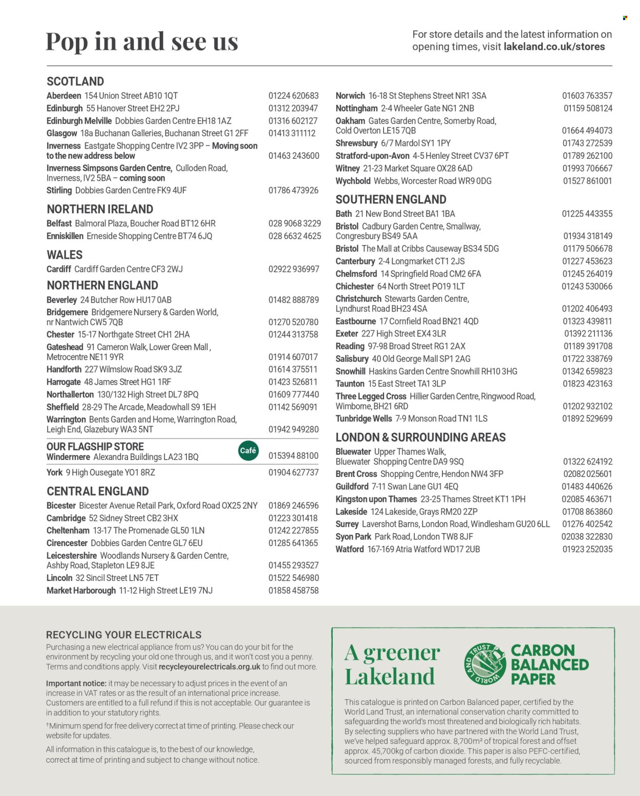 Lakeland offer . Page 99.