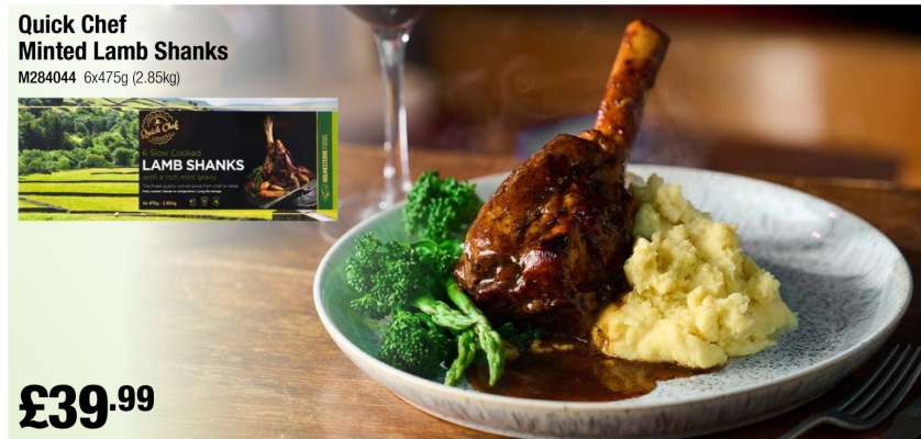 Quick Chef Minted Lamb Shanks