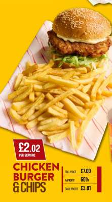 Chicken Burger & Chips