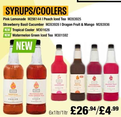 Syrups/Coolers