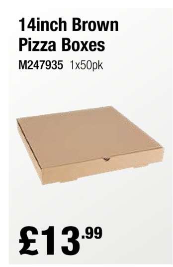 14inch Brown Pizza Boxes