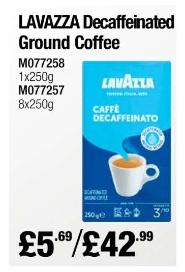 LAVAZZA Decaffeinated Ground Coffee