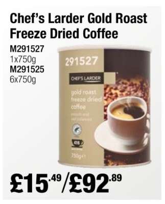 Chef’s Larder Gold Roast Freeze Dried Coffee