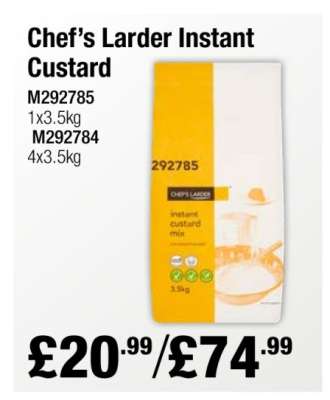Chef’s Larder Instant Custard