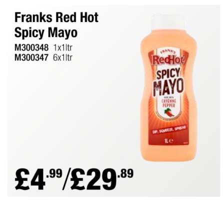 Franks Red Hot Spicy Mayo