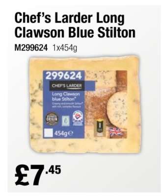 Chef’s Larder Long Clawson Blue Stilton
