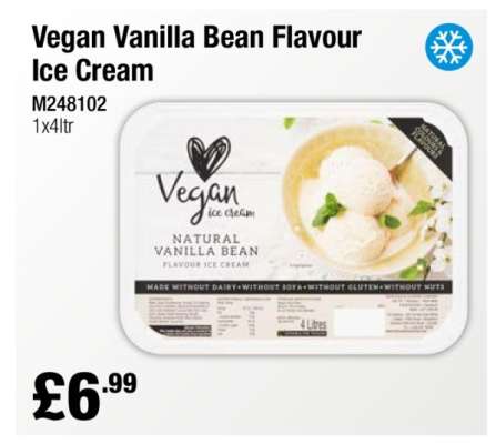 Vegan Vanilla Bean Flavour Ice Cream