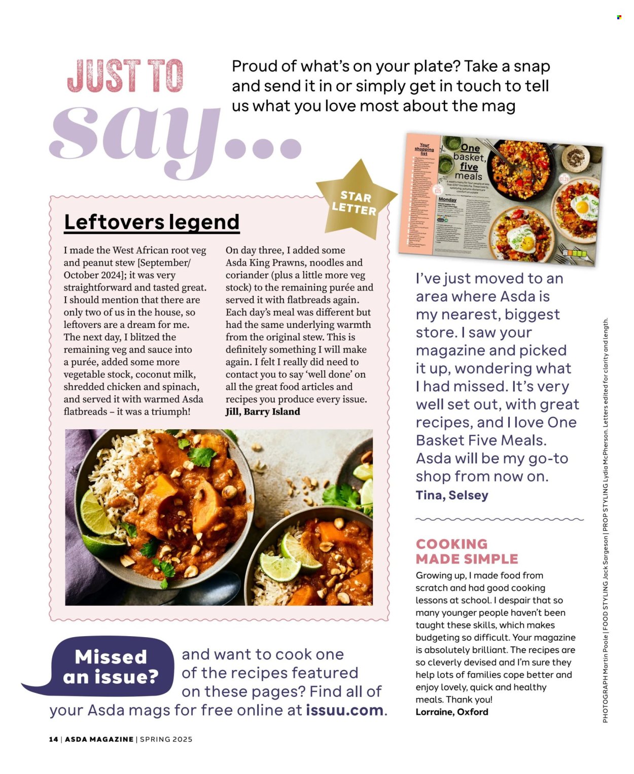 ASDA offer . Page 14.