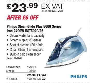 Philips SteamGlide Plus 5000 Series Iron 2400W DST5020/26