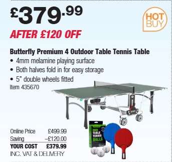 Butterfly Premium 4 Outdoor Table Tennis Table