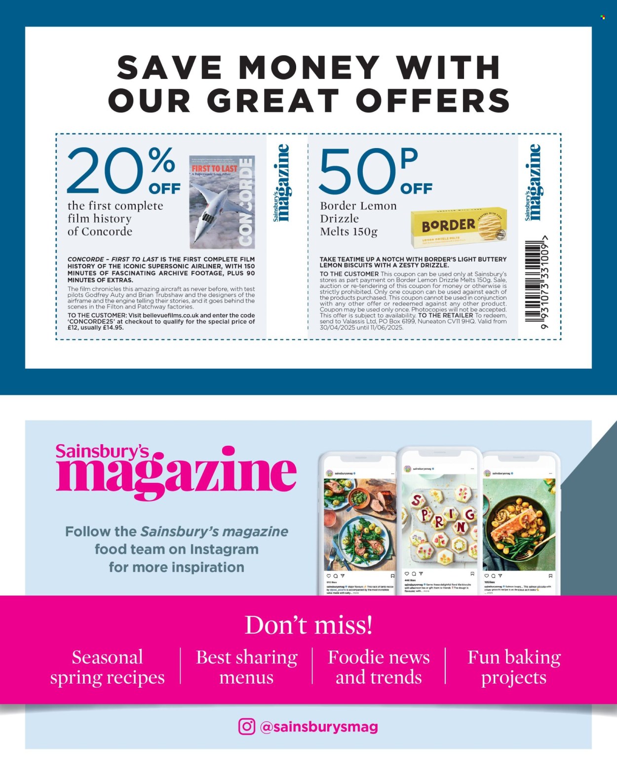 Sainsbury's offer  - 1.5.2025 - 31.5.2025. Page 137.