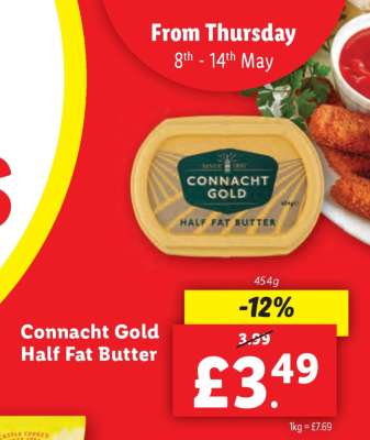 Connacht Gold Half Fat Butter