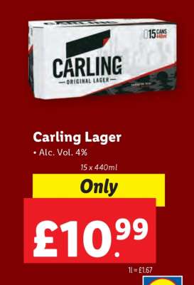 CARLING LAGER