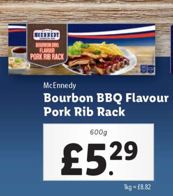 McEnnedy Bourbon BBQ Flavour Pork Rib Rack