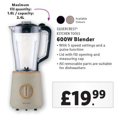 SILVERCREST® KITCHEN TOOLS 600W Blender