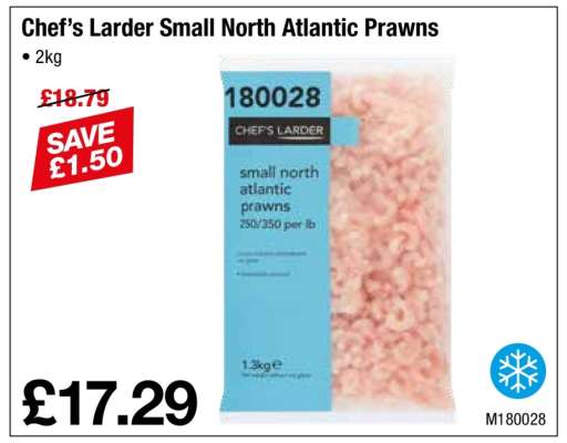 Chef’s Larder Small North Atlantic Prawns