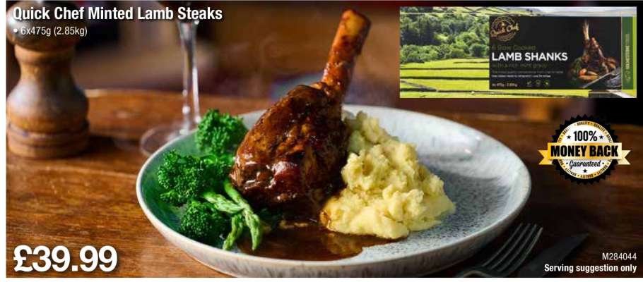 Quick Chef Minted Lamb Steaks