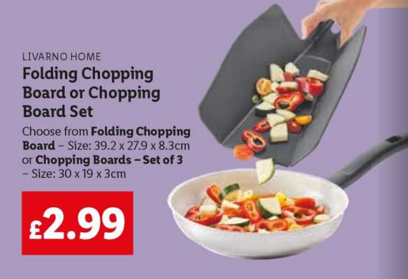 LIVARNO HOME Folding Chopping Board or Chopping Board Set