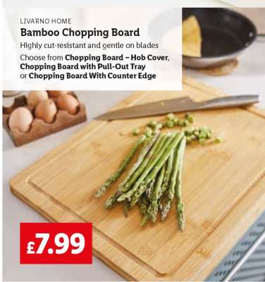 LIVARNO HOME Bamboo Chopping Board