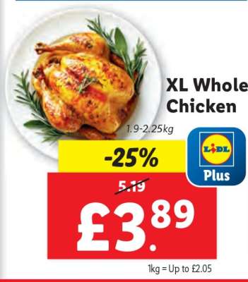 XL Whole Chicken