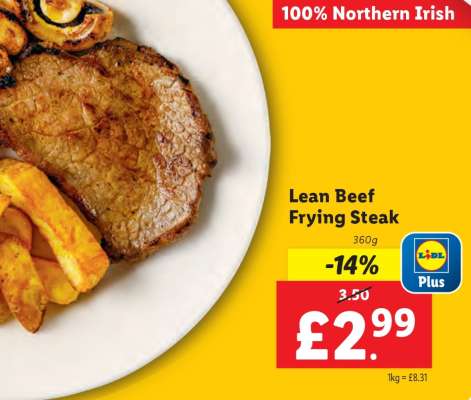 Lean Beef Frying Steak