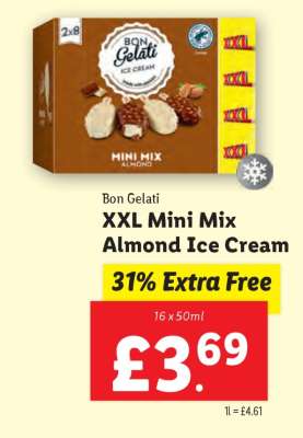 Bon Gelati XXL Mini Mix Almond Ice Cream