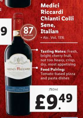 Medici Riccardi Chianti Colli Sene, Italian