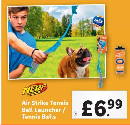 Nerf Dog Air Strike Tennis Ball Launcher / Tennis Balls