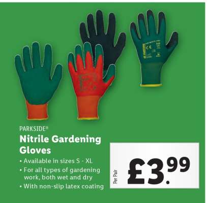 PARKSIDE Nitrile Gardening Gloves