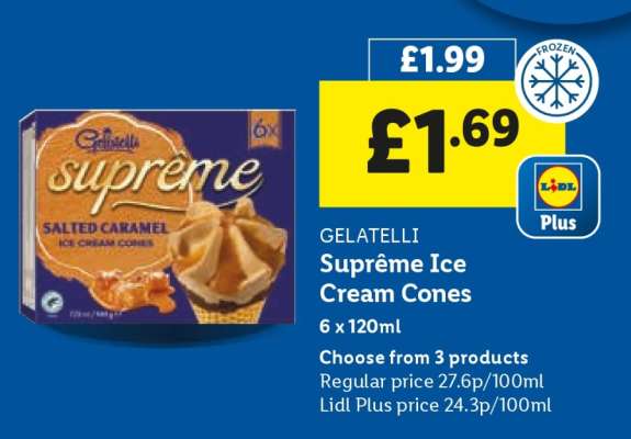 Gelatelli Supreme Ice Cream Cones