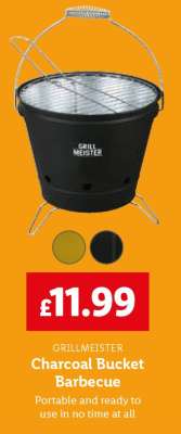 GRILLMEISTER Charcoal Bucket Barbecue