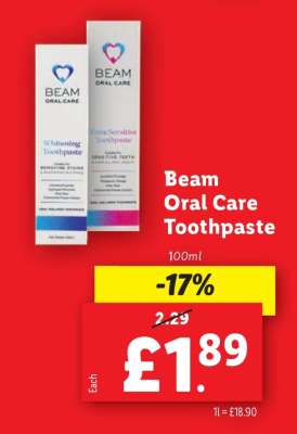 Beam Oral Care Toothpaste