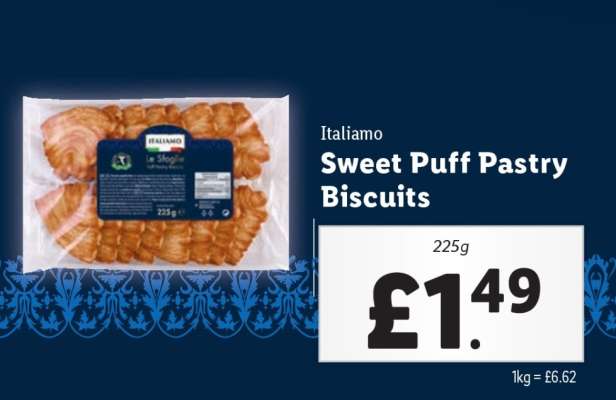 Italiamo Sweet Puff Pastry Biscuits