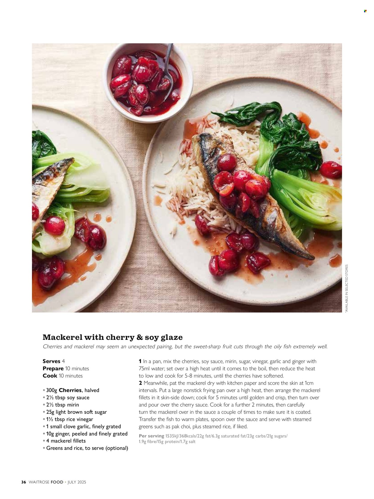 Waitrose offer  - 1.7.2025 - 31.7.2025. Page 36. Page 36