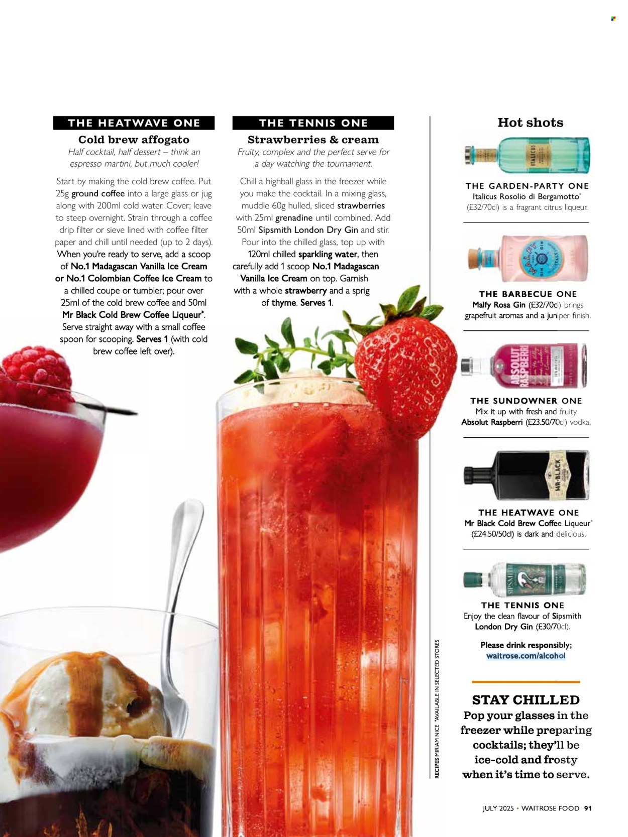 Waitrose offer  - 1.7.2025 - 31.7.2025. Page 91. Page 91