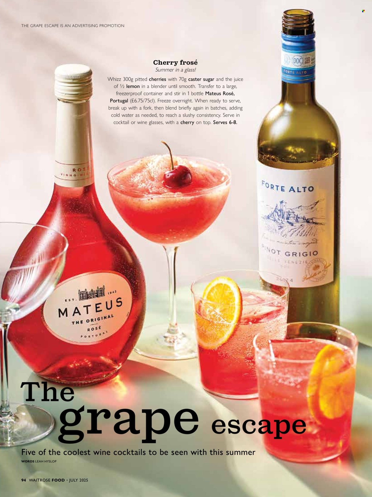 Waitrose offer  - 1.7.2025 - 31.7.2025. Page 94. Page 94