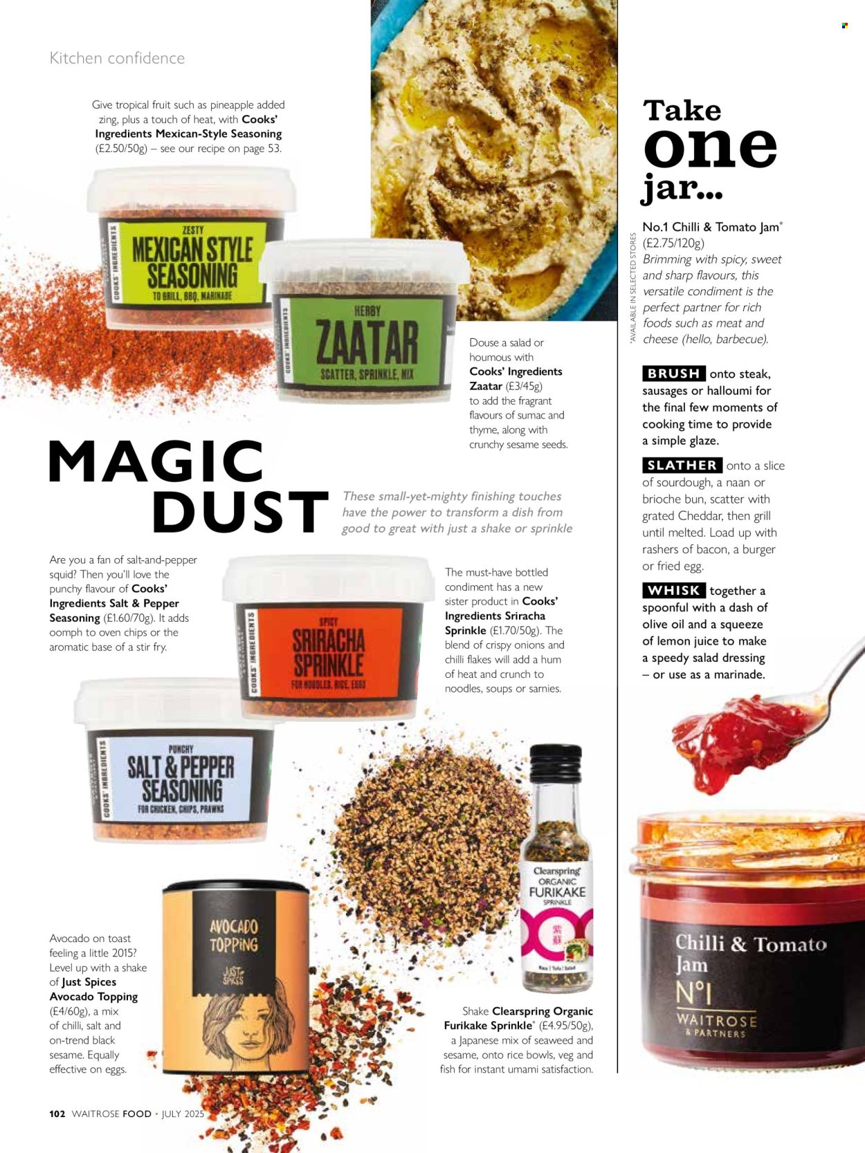 Waitrose offer  - 1.7.2025 - 31.7.2025. Page 102. Page 102