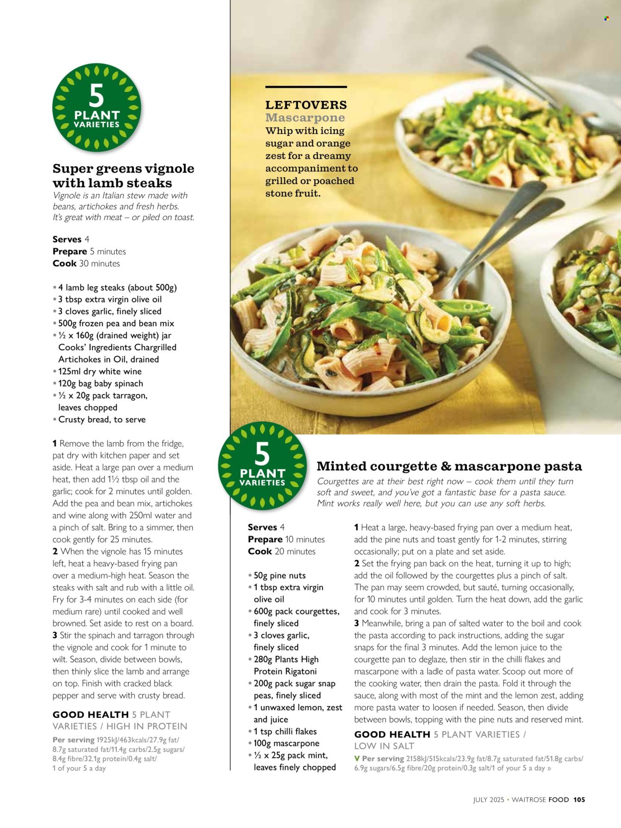 Waitrose offer  - 1.7.2025 - 31.7.2025. Page 105. Page 105