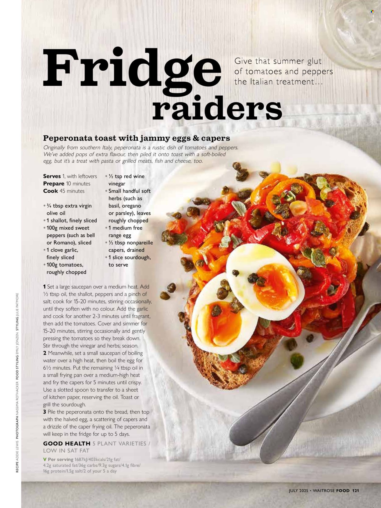Waitrose offer  - 1.7.2025 - 31.7.2025. Page 121. Page 121