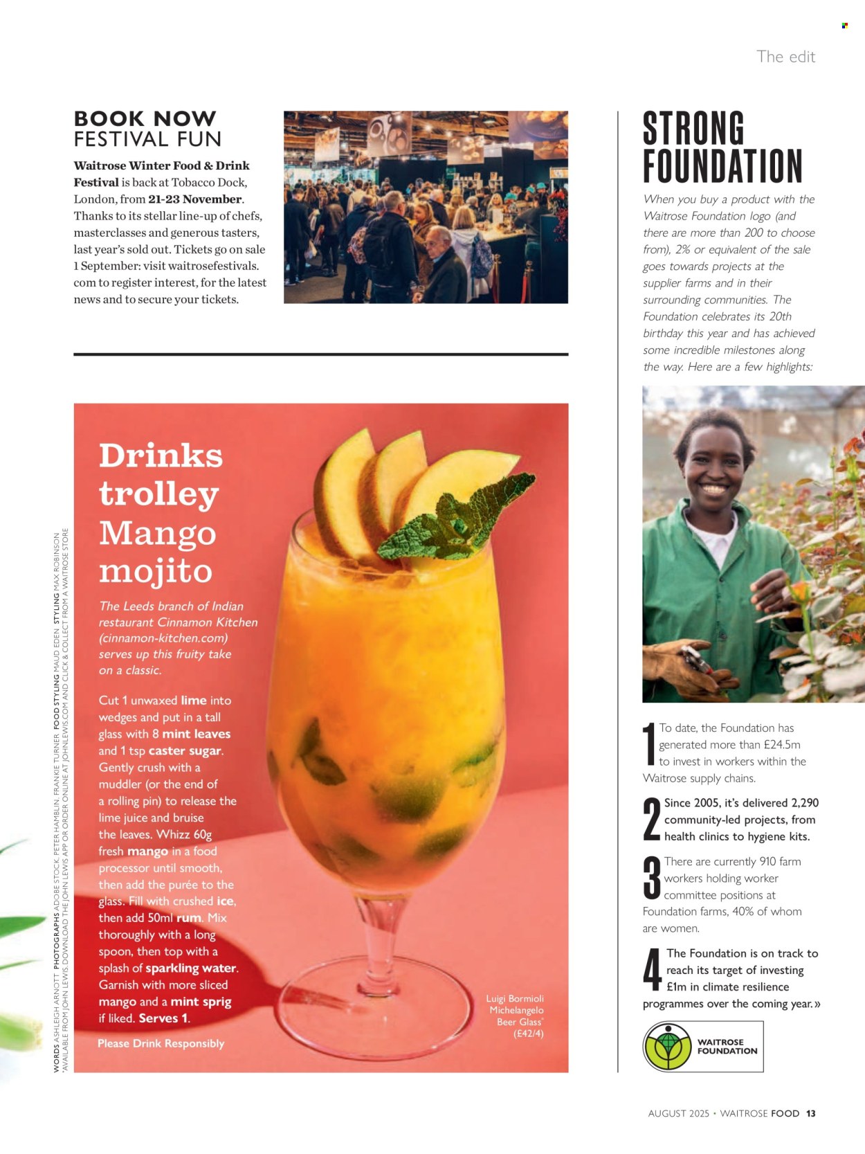 Waitrose offer  - 1.8.2025 - 31.8.2025. Page 13. Page 13