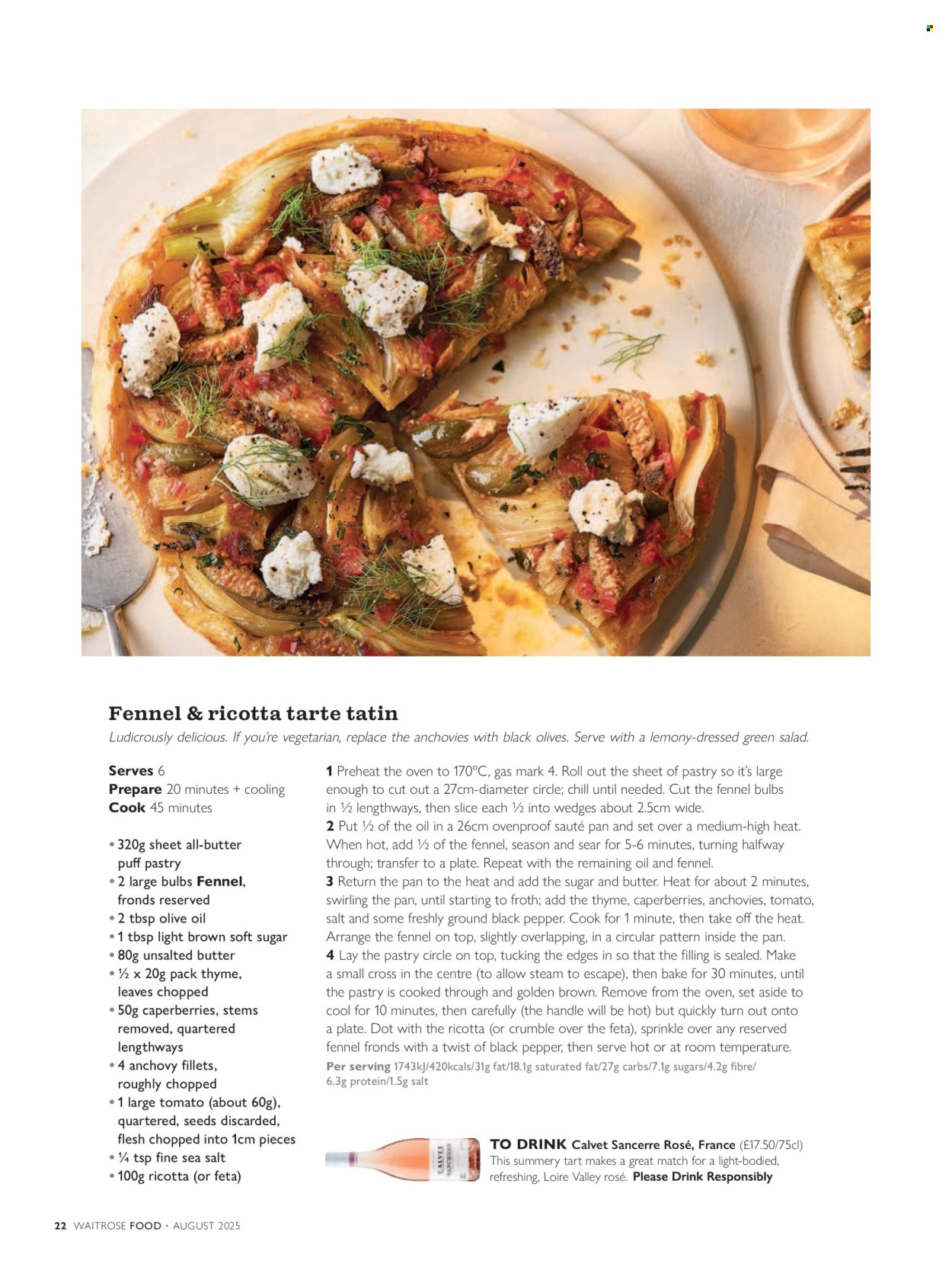 Waitrose offer  - 1.8.2025 - 31.8.2025. Page 22. Page 22