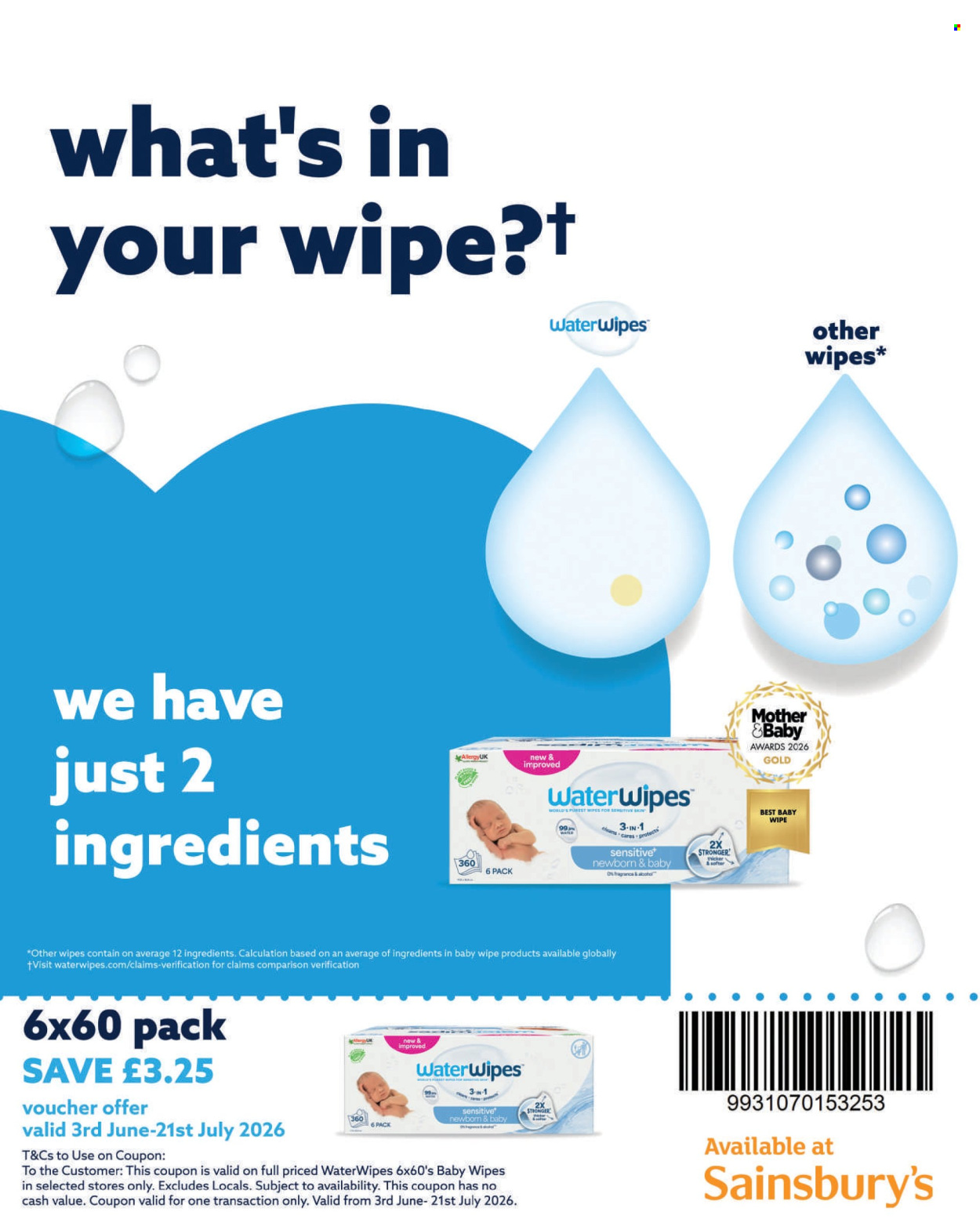 Sainsbury's offer  - 1.6.2026 - 30.6.2026. Page 100. Page 100