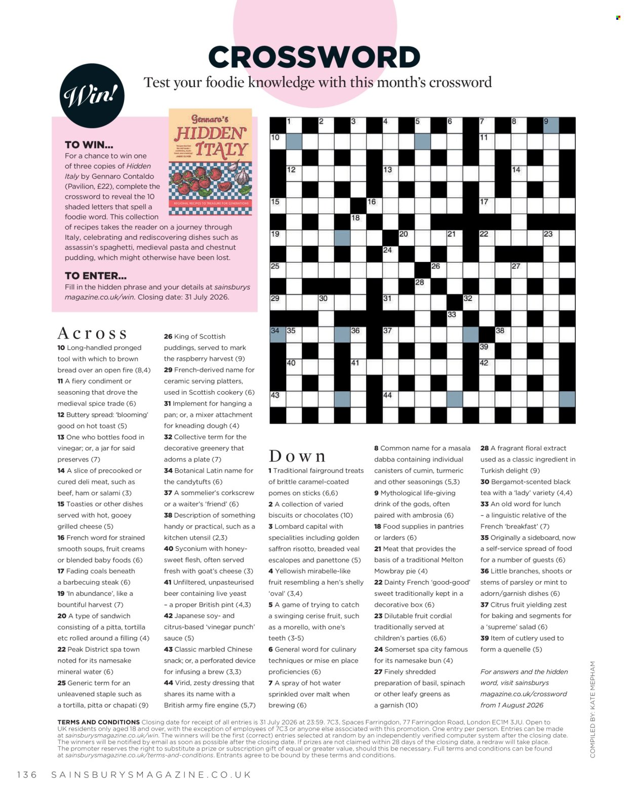 Sainsbury's offer  - 1.6.2026 - 30.6.2026. Page 136. Page 136
