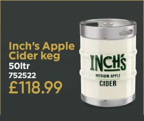 Inch's Apple Cider keg