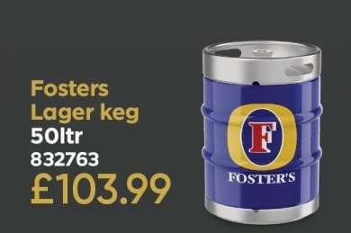 Fosters Lager keg