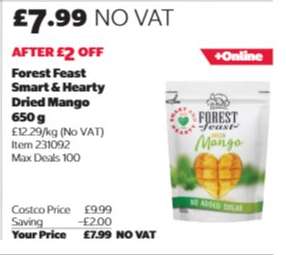 Forest Feast Smart & Hearty Dried Mango 650g