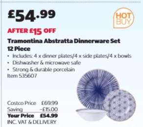 Tramontina Abstratta Dinnerware Set 12 Piece