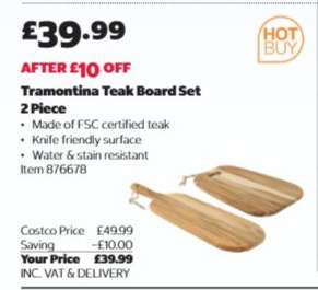 Tramontina Teak Board Set